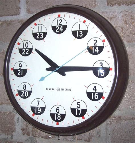 24 hour military wall clock.